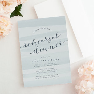 Zee Groene Waterverf repetitie Binnenste Uitnodigi Kaart