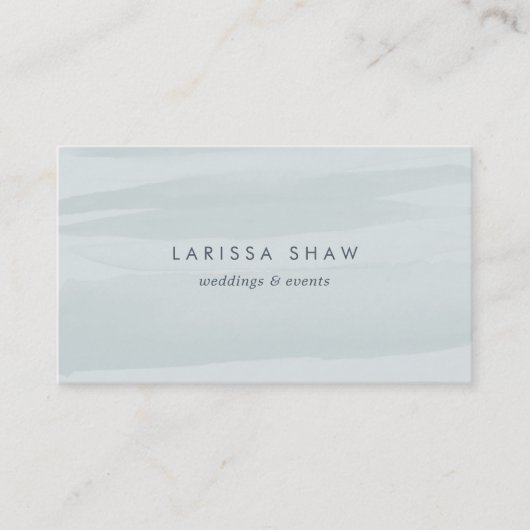 Zee Groene Waterverf Visitekaartje (Voorkant)