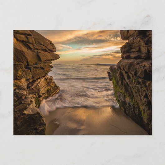 Zee grot aan de windansea Beach Briefkaart (Voorkant)