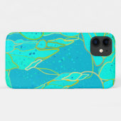 "Zee Grotto" abstract - turkooizen, blauw, goud Case-Mate iPhone Case (Achterkant (horizontaal))