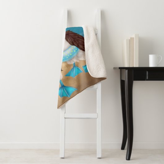 Zee Gull Beach Sherpa Blanket Deken (In situ)