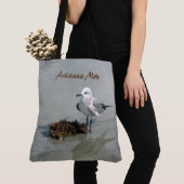 Zee Gull en Seaweed Personalized Tote Bag (Dichtbij)