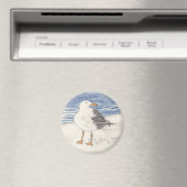 ZEE GULL-magneet (rond) Magneet (Insitu (Vaatwasser))