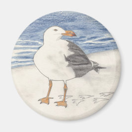 ZEE GULL-magneet (rond) Magneet