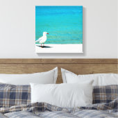 Zee Gull | Nutgrove Beach, Sandy Bay Tasmania Canvas Afdruk (Insitu (Slaapkamer))