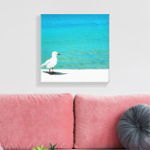 Zee Gull | Nutgrove Beach, Sandy Bay Tasmania Canvas Afdruk (Insitu (Woonkamer))