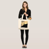 Zee Gull Sunset Grote Tote Bag (Voorkant (model))
