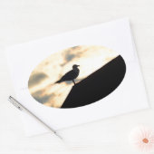 Zee Gull Sunset Ovale Sticker (Envelop)