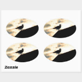 Zee Gull Sunset Ovale Sticker (Vel)