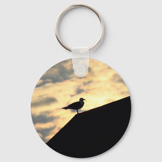 Zee Gull Sunset Sleutelhanger (Voorkant)