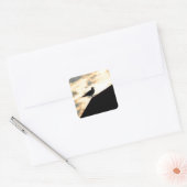 Zee Gull Sunset Vierkante Sticker (Envelop)
