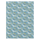 Zee haai geel groen Sinaasappel kinderen verjaarda Tafelkleed (Voorkant)