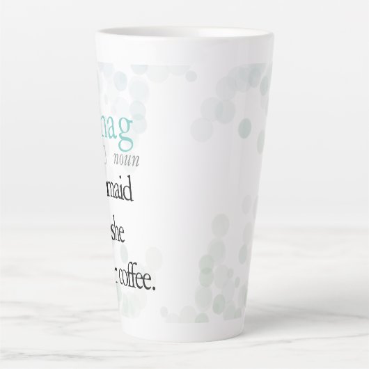 Zee Hag Definition Latte Mok (Voorkant)