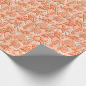 Zee handgetekend patroon cadeaupapier (Hoek)