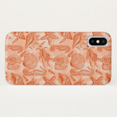 Zee handgetekend patroon Case-Mate iPhone case (Achterkant (horizontaal))