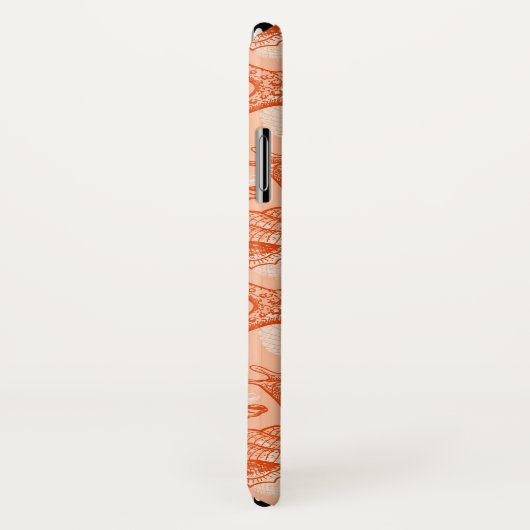 Zee handgetekend patroon Case-Mate iPhone case (Achterkant / rechts)