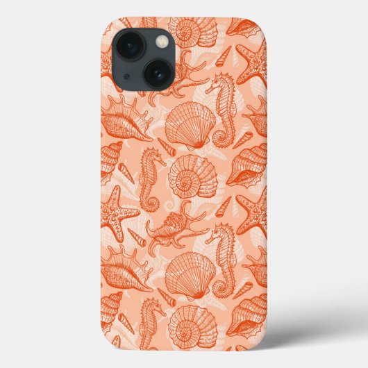 Zee handgetekend patroon Case-Mate iPhone case (Achterkant)