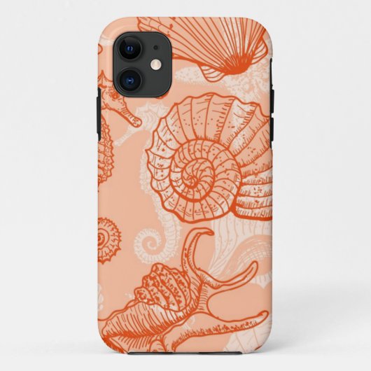 Zee handgetekend patroon Case-Mate iPhone case (Achterkant)
