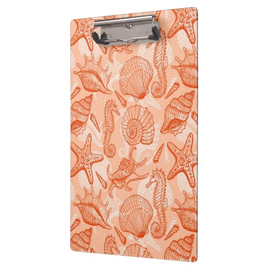 Zee handgetekend patroon klembord (Links)