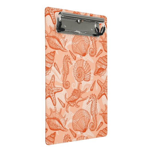 Zee handgetekend patroon mini klembord (Schuin)