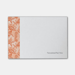 Zee handgetekend patroon post-it® notes