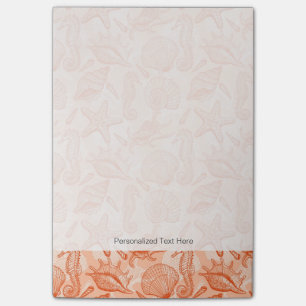 Zee handgetekend patroon post-it® notes