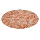 Zee handgetekend patroon snijplank (Hoek)