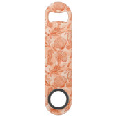 Zee handgetekend patroon speed flessenopener (Voorkant)