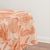 Zee handgetekend patroon tafelkleed (Voorbeeld)