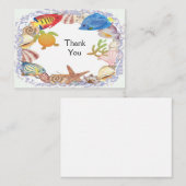 Zee - Hartelijk dank - Kaart Notitiekaartje (Voorkant / Achterkant)