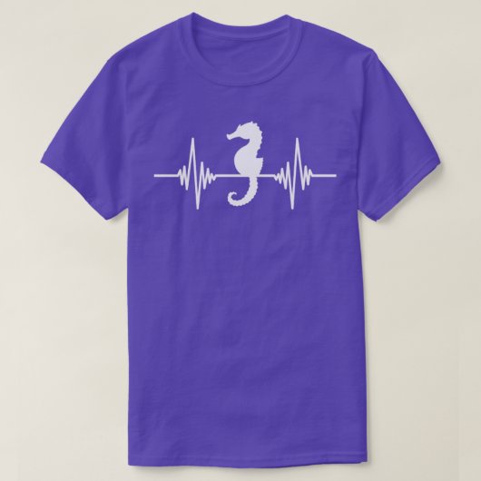 Zee hartslag zeepaardje t-shirt (Design voorkant)
