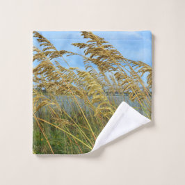 Zee haver bij de strand washandje