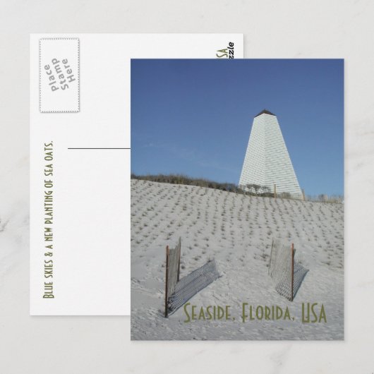 Zee haver briefkaart (Voorkant / Achterkant)