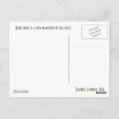 Zee haver briefkaart (Achterkant)