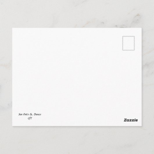 Zee haver en duinen briefkaart (Achterkant)