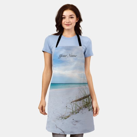 Zee Haver en White Sand Beach Morning Schort (Gedragen)