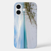 Zee Haver En White Sand Beach Ochtend iPhone Case (Achterkant)