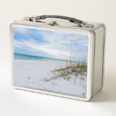 Zee Haver en White Sand Beach Ochtend Lunchbox (Voorkant)