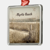 Zee haver op de Dunes bij Myrtle Beach Metalen Ornament (Links)