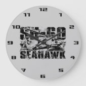 Zee havik Ronde (Grote) Wandklok (Voorkant)