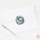 Zee Heks Crescent Moon Shell Parels Sticker (Envelop)