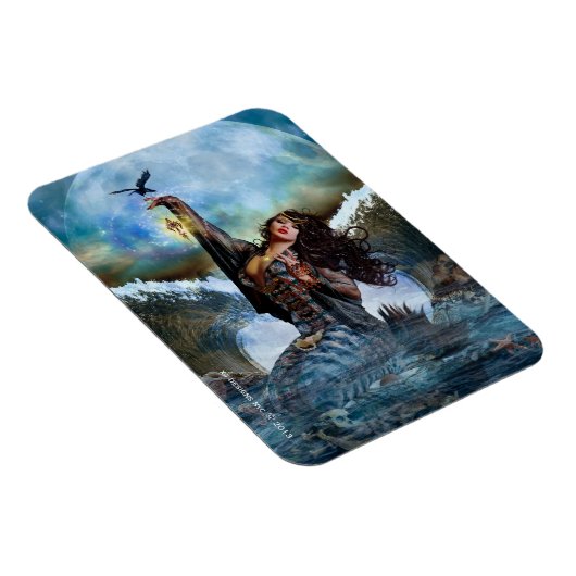Zee heks Magical Mermaid Flexi Magnet Magneet (Rechterzijde)