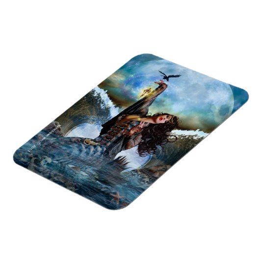 Zee heks Magical Mermaid Flexi Magnet Magneet (Linkerzijde)