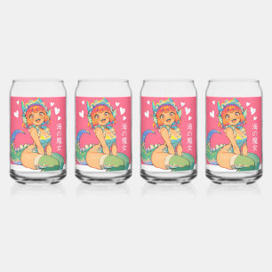 Zee heks "Umi no Majo" Kawaii Anime Monster Girl Blikvorm Glas