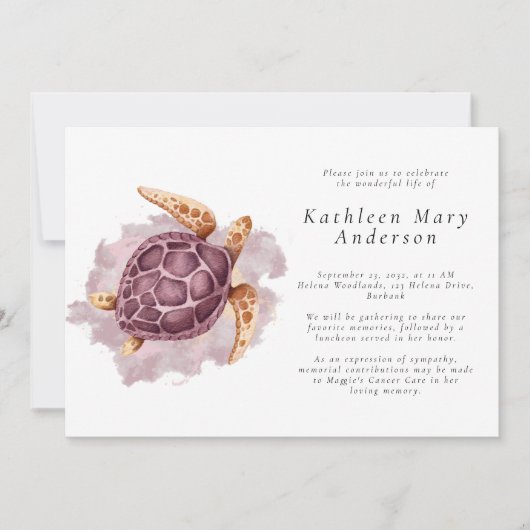 Zee Herdenkingsdag van het leven Kaart (Voorkant)