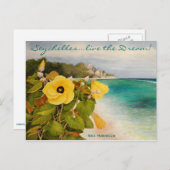 Zee Hibiscus Briefkaart (Voorkant / Achterkant)