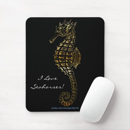 ZEE-HORSE 3D Metallic Art Mousepad Muismat (Met muis)