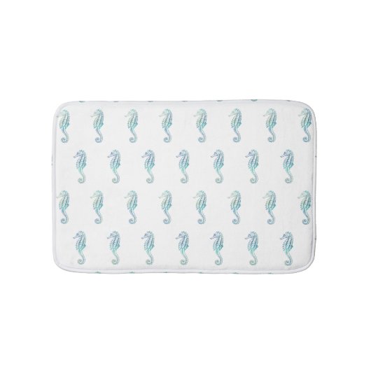 Zee Horse Blue Bathmat Badmat (Voorkant)