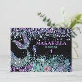 *~* Zee Horse Mermaid's Tail Magical Birthday Kaart (Staand voorkant)