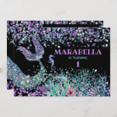 *~* Zee Horse Mermaid's Tail Magical Birthday Kaart (Voorkant / Achterkant)